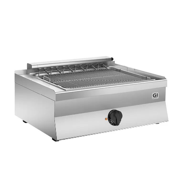 Bon Plan Gril à vapeur électrique de 650 HP - 400 V 8,16 kW - 800x650x (H) 295mm