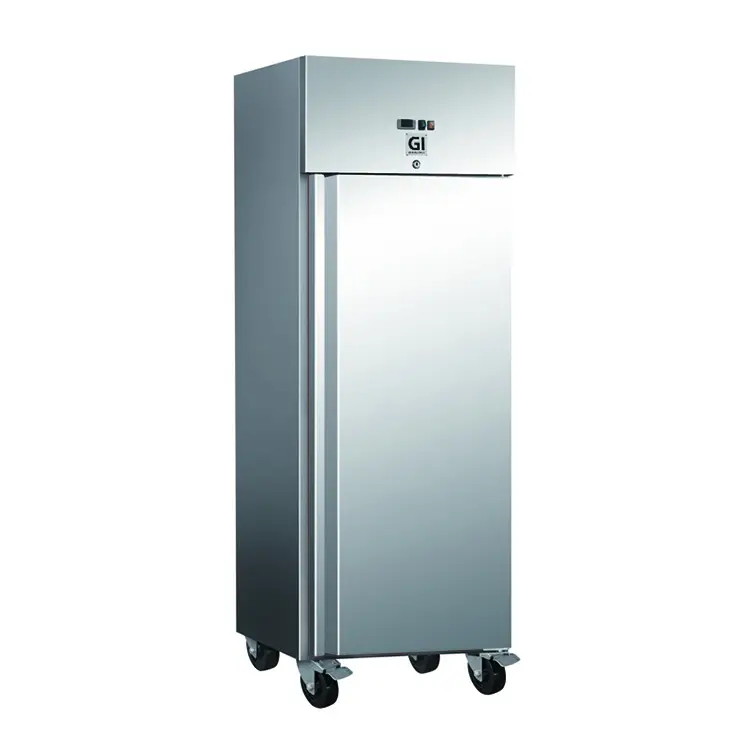 Congélateur en acier inoxydable 600 litres - Réfrigération forcée - Sur roues - 680x800x(H)2010mm Solde