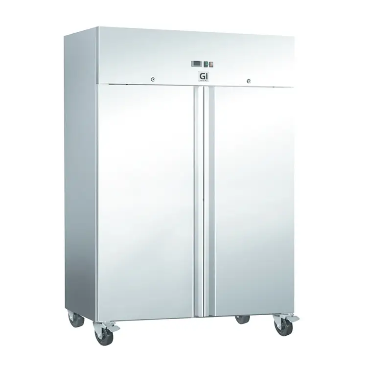 Dernière Chance Congélateur en acier inoxydable 1200 litres | Réfrigération forcée | 900x700x(H)860mm