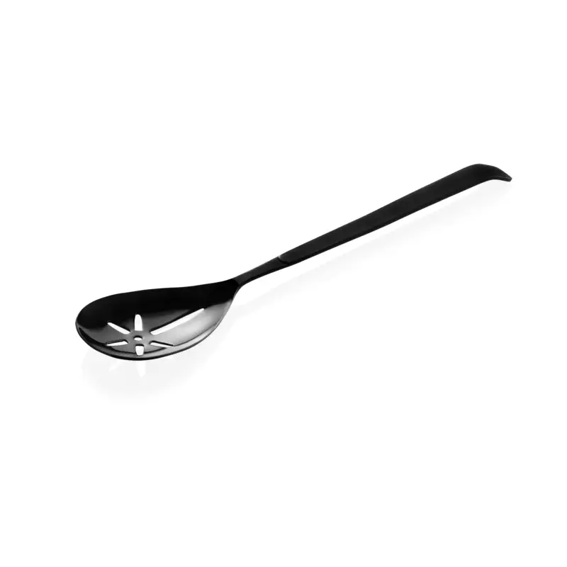 Expédié Aujourd'hui Cuillère de service OUTIL DE CUISINE 1887, 32 cm, à fentes, avec revêtement PVD noir, acier inoxydable chromé-nickel